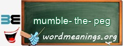 WordMeaning blackboard for mumble-the-peg